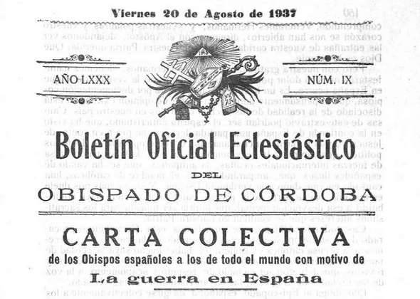 Carta Colectiva del Episcopado Español, por Eduardo Palomar Baró