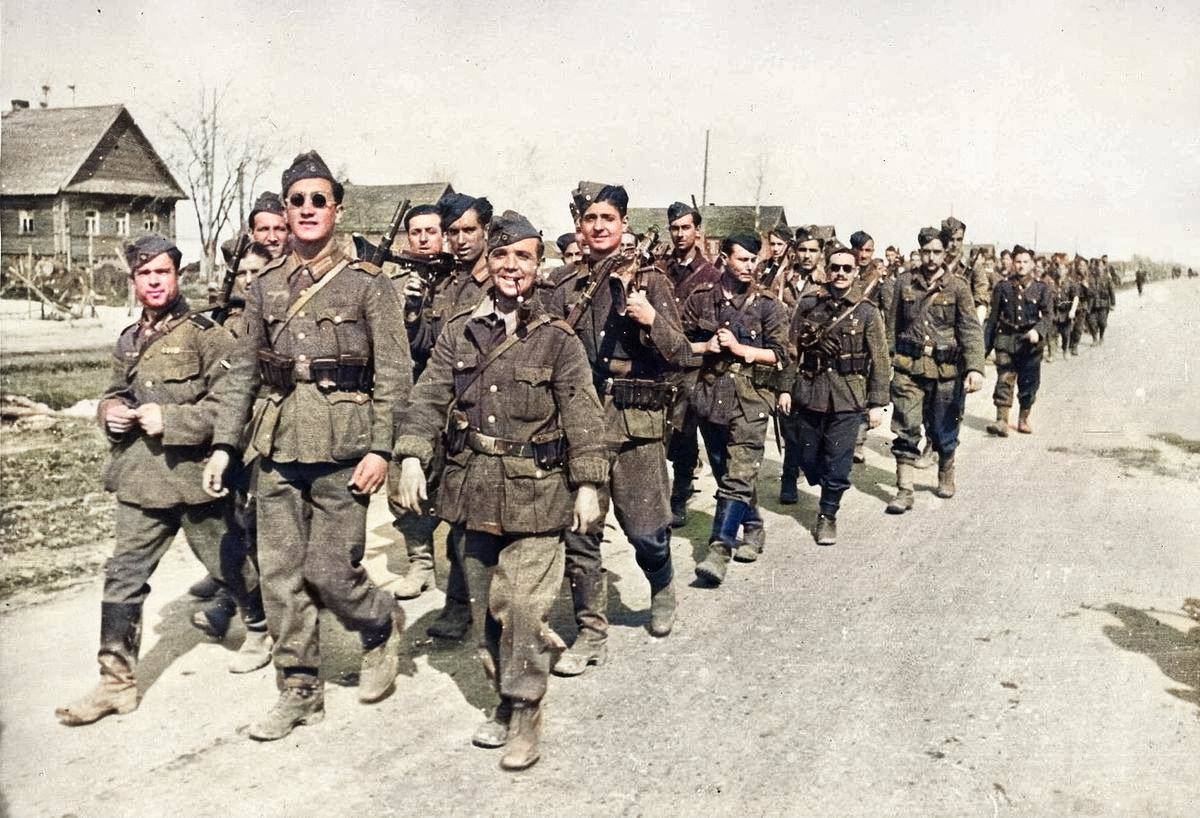 La Division Azul en combate: La llegada al frente ruso de la División Azul. 12 de octubre de 1941