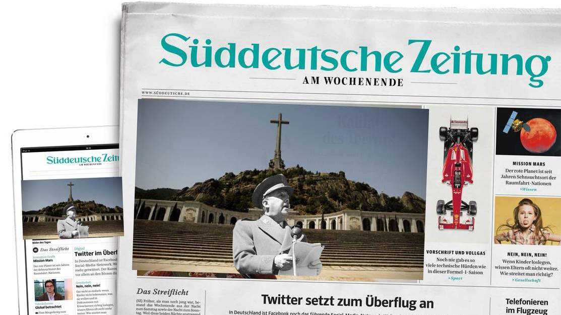 El diario alemán Süddeutsche Zeitung predice que Franco se quedará en el Valle de los Caídos