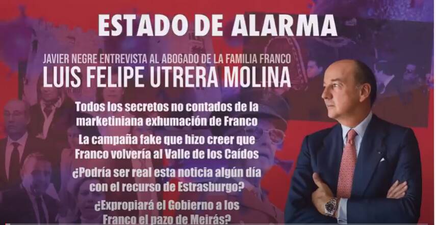 Entrevista en el programa Estado de Alarma a Luis Felipe Utrera Molina