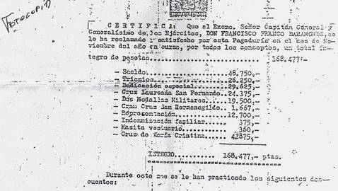 El primer sueldo de Franco, por Pedro F. Barbadillo