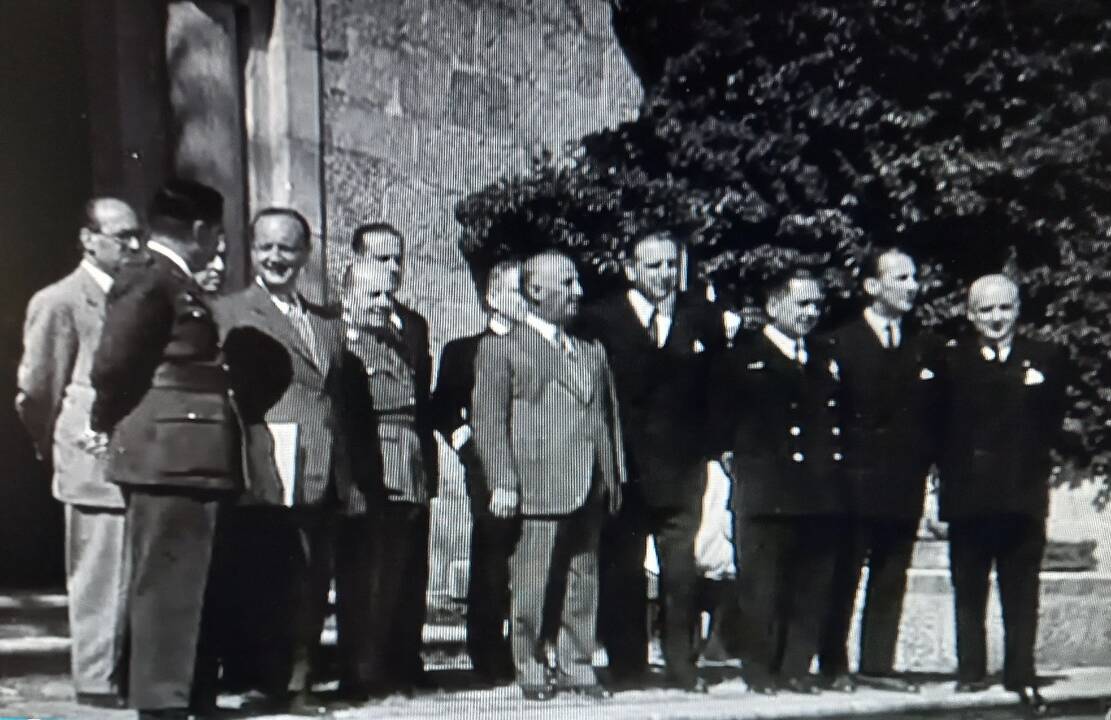 1946. El primer consejo de ministros celebrado en el Pazo de Meirás. La primera cena de gala en honor al Caudillo