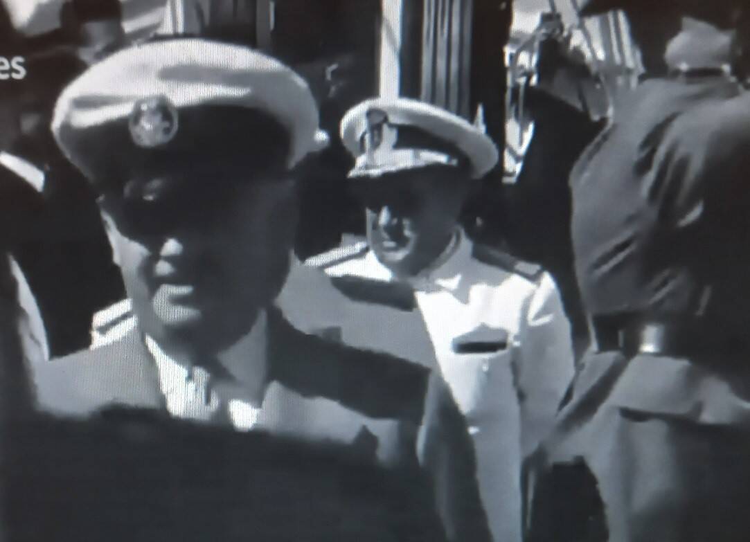 1945. Francisco Franco llega al puerto de La Coruña, a bordo de la goleta “Estrella Polar”, por Carlos Fdez. Barallobre