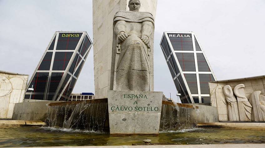 Inauguración del monumento a José Calvo Sotelo en Madrid