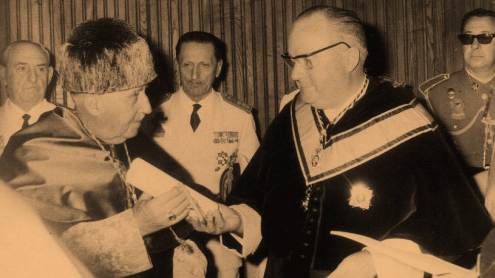 27-07-1965: Franco Doctor “Honoris Causa” de la Universidad de Santiago de Compostela