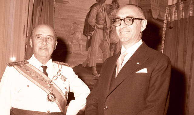 09-07-1960: Comida en el Palacio de la Moncloa entre Franco y Frondizi