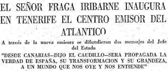 21-09-1964: Emisor del Atlántico, Canarias
