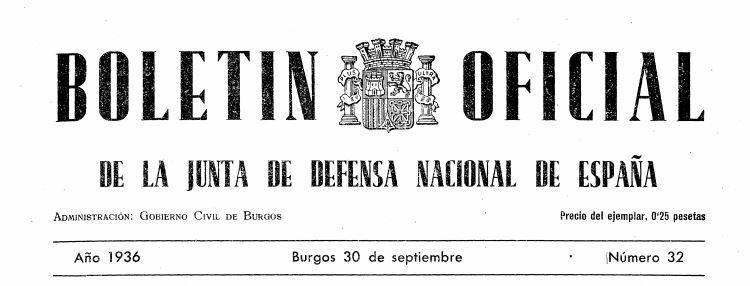 30-09-1936: Decreto 138 sobre la Jefatura de Estado