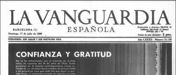 11-03-1953: Francisco Franco recibe en audiencia al Conde de Godó, D. Carlos Godó Valls, dueño de La Vanguardia