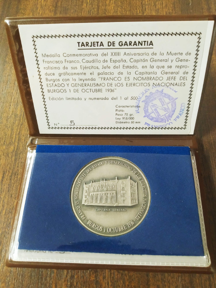 Medalla conmemorativa Franco